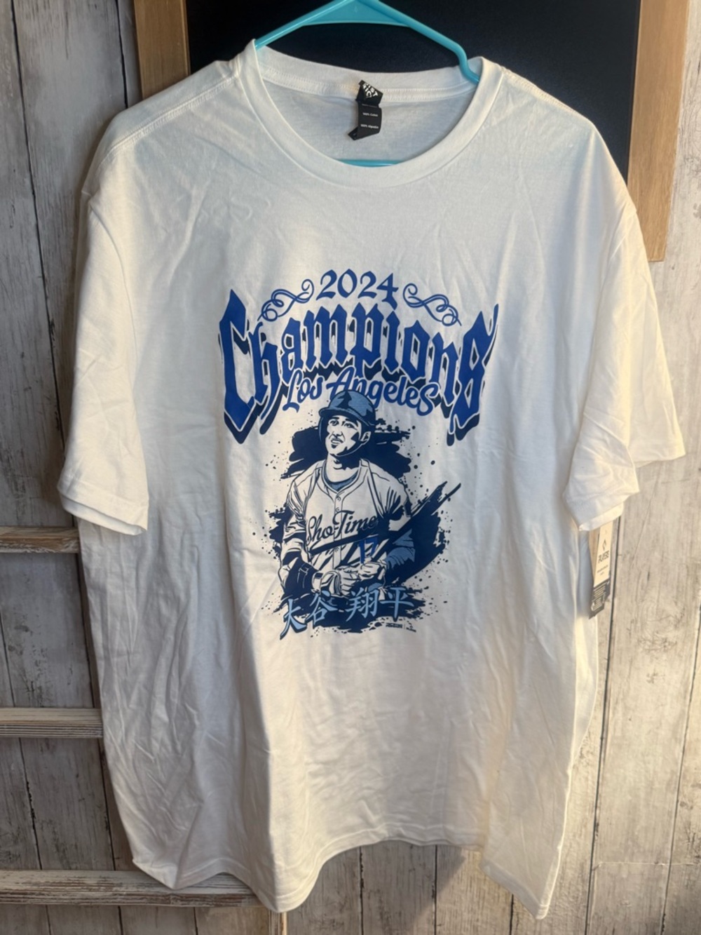 NWT 2024Los Angeles Dodgers Shohei Ohtani Whit T-Shirt Mens 2XL MLB District